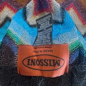 Missoni Vibrant Zigzag Knit with Blue and Green wrap skirt